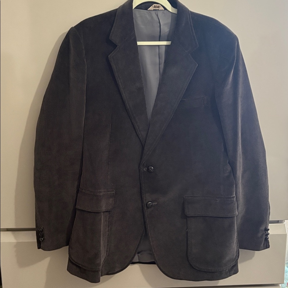 Cambridge Classics Mervyn's Corduroy charcoal gray Jacket L-44 Made in Japan
